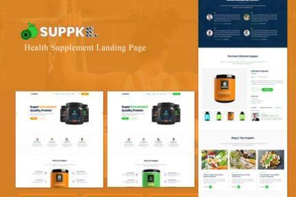 Suppke - Health Supplement Landing Page