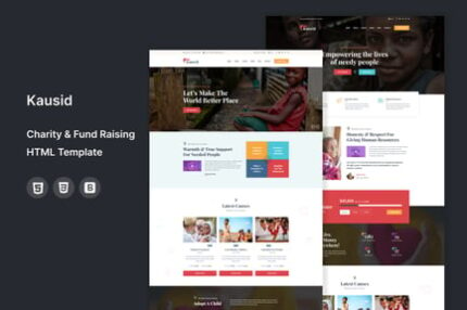 Kausid -Charity & Fund Raising HTML Template