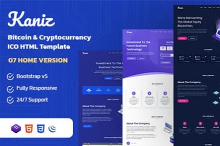 Kaniz - Bitcoin & Cryptocurrency HTML Template