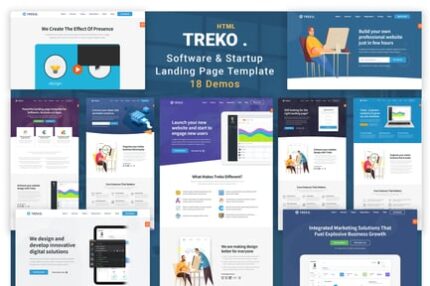 Treko - Startup and Software Landing Page template