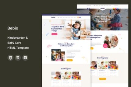 Bebio - Kindergarten & Baby Care HTML Template