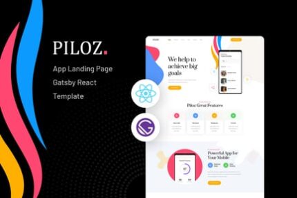 Piloz - Gatsby React App Landing Page Template