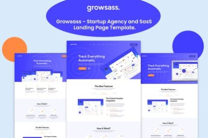 Growsass - Startup Agency and SasS Landing Page