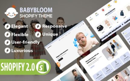 BabyBloom - Kids Toys & Baby Fashion Store Shopify 2.0 Theme Shopify Theme