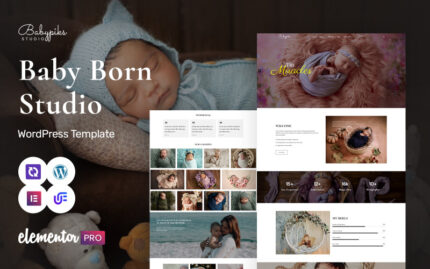 Babypiks - Newborn Photography WordPress Elementor Theme WordPress Theme