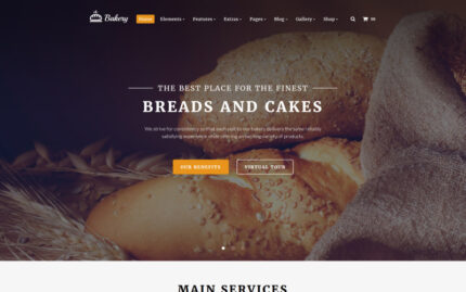 Bakery Multipurpose Website Template