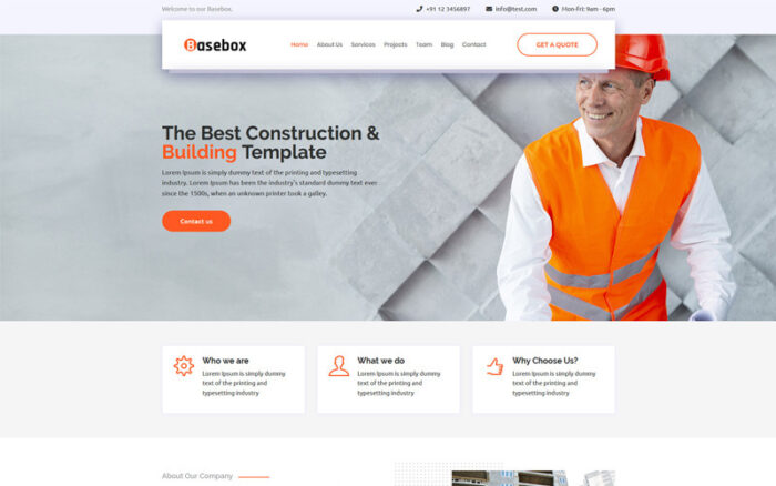 Basebox Landing Page Template