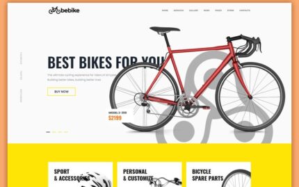 Bebike - Sport Bicycle Store HTML Template Website Template