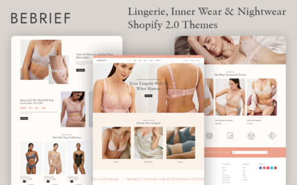 Bebrief - Lingerie & Bikini, Inner Wear Fashion Store Multipurpose Shopify 2.0 Responsive Theme Shopify Theme