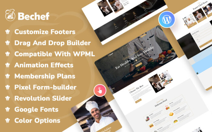 Bechef - Theme for Food Recipe Bloggers &Chefs WordPress Theme