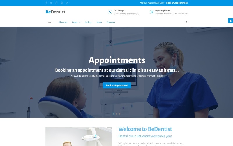 BeDentist Joomla Template