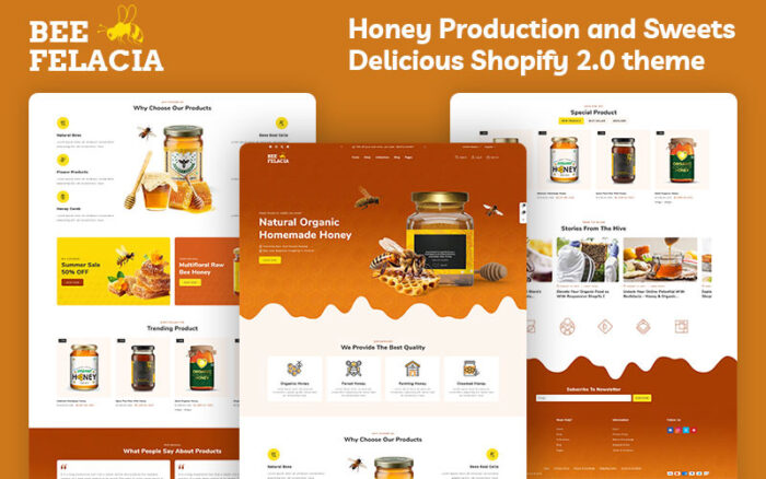 Beefelacia - Honey & Organic Food Store Multipurpose Shopify 2.0 Responsive Theme Shopify Theme