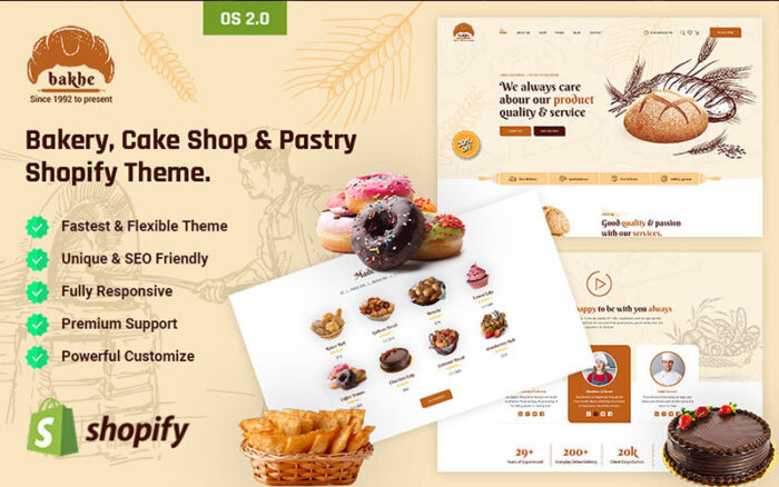 Bekary - Bakery, Cake Shop & Pastry Shopify Theme