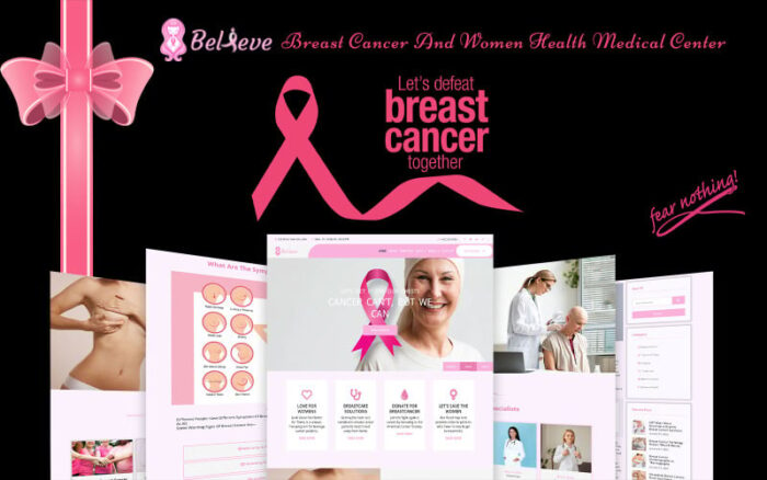 Believe - Breast Cancer And Women Health Medical Center Website Template