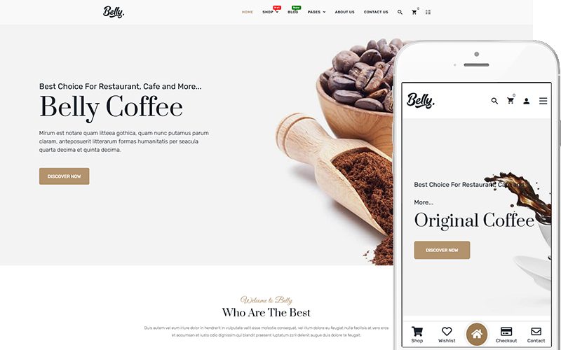 Belly - Theme for Coffee & Drinks Store WooCommerce Theme