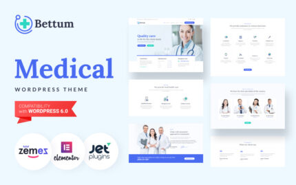 Bettum - Clean Medical WordPress Elementor Theme WordPress Theme