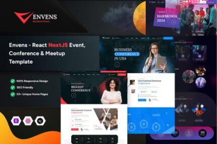 Envens - React NextJS Event, Conference Template