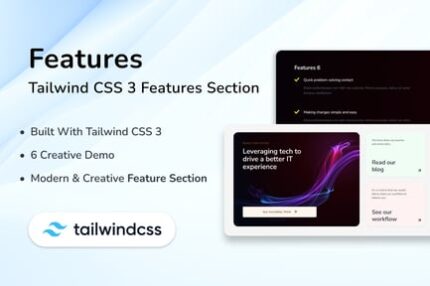 Web Templates Tailwind Features HTML Section