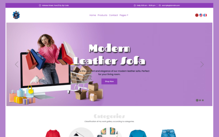 BigMarket – Ecommerce, Multi-language, ReactJS Framework Website Template