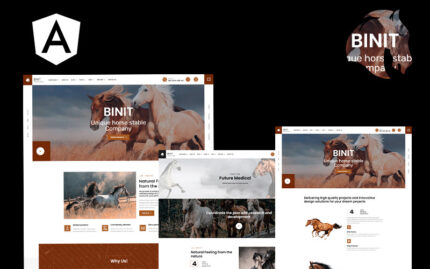 Binit Horses and Stables Angular Website Template