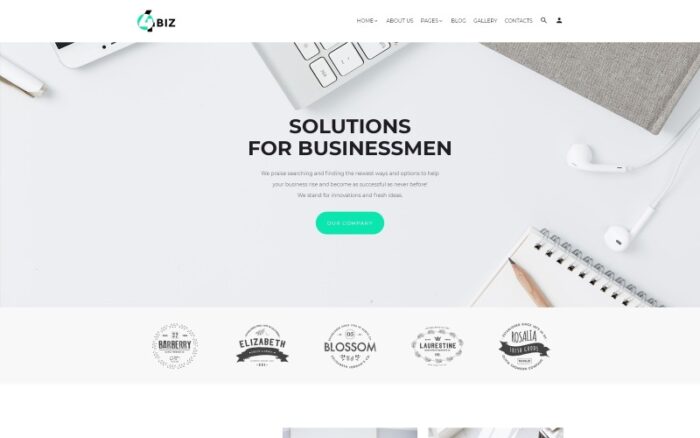 4Biz - Business Sticky Meny Bright Joomla Template