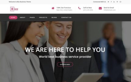 Bizz - Business & Corporate HTML Website Template