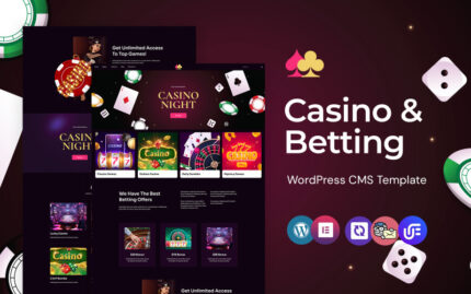 Black - Online Casino And Betting WordPress Elementor Theme WordPress Theme