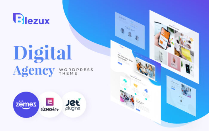 Blezux - Digital Multipurpose Modern WordPress Elementor Theme WordPress Theme