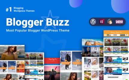 Blogger Buzz Free - Magazine and WordPress Template WordPress Theme