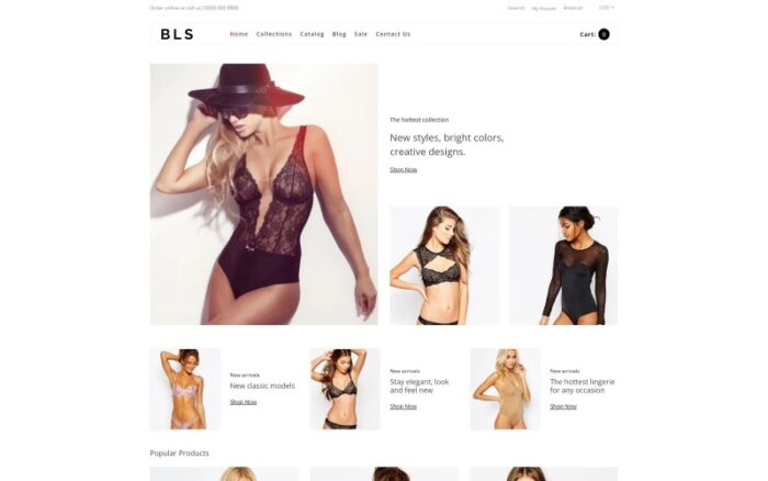 BLS - Lingerie E-commerce Clean Shopify Theme