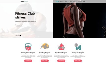 Body Camp - Fitness Joomla Template