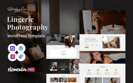 Bodyglem - Lingerie And Bikini Modern Photography WordPress Elementor Theme WordPress Theme