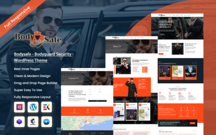 Bodysafe - Bodyguard & Security Agency WordPress Theme