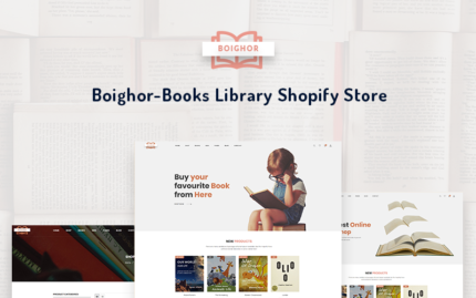 Boighor - Books Library Shopify Theme