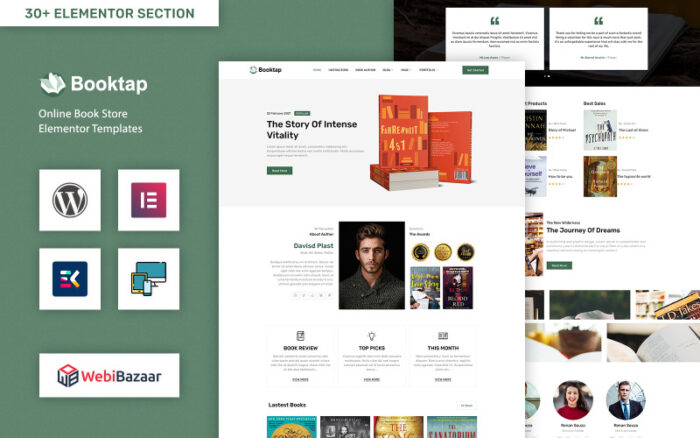 Booktap - Publishing House & Book Store WordPress theme WordPress Theme