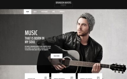 Brandon Mayers - Singer Responsive Stylish HTML Website Template