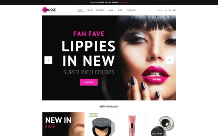 Brosse - Cosmetic Store Elementor WooCommerce Theme