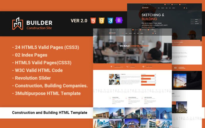 Builder - Construction and Building HTML Website Template