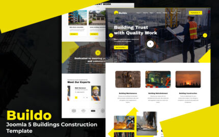 Buildo -Joomla 5 Building Constructions Template Joomla Template