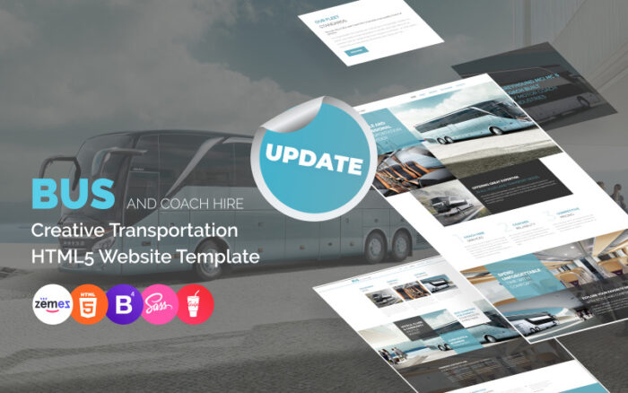 Bus and Coach Hire Website Template