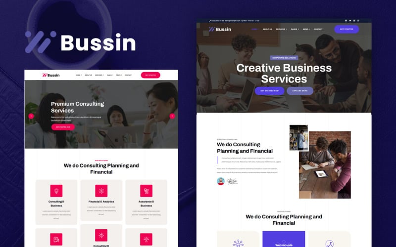 Bussin - Business Consulting Multi-Purpose Joomla 5 Template Joomla Template