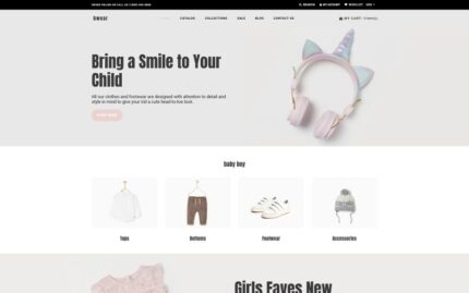 Bwear - Baby Clothing Store Modern Shopify Theme