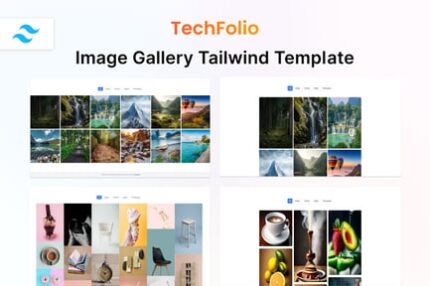 TechFolio - HTML & Tailwind CSS Portfolio Template