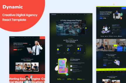 Dynamic - Creative Digital Agency React  Template