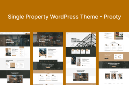 Single Property WordPress Theme - Prooty