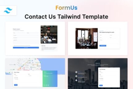 FormUs – Tailwind CSS Contact Us Section Template