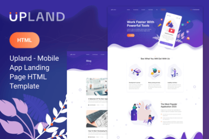 Upland - Mobile App HTML Template