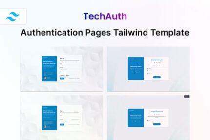 TechAuth - Auth Pages Tailwind CSS 3 HTML Template