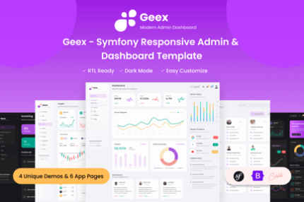 Geex - Symfony Admin & Dashboard Template