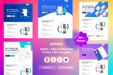 Appnic - App Landing Page HTML Template